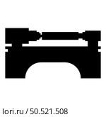 Lathe machine industrial mechanism apparatus manufacturing professional metalworking machining concept icon black color vector illustration image flat style simple. Lathe machine industrial mechanism apparatus manufacturing professional metalworking machining concept icon black color vector illustration image flat style. Стоковая иллюстрация, агентство Ingram Publishing / Фотобанк Лори