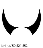Horn of devil horns monster from hell Halloween carnival concept demon satan evil icon black color vector illustration image flat style simple. Horn of devil horns monster from hell Halloween carnival concept demon satan evil icon black color vector illustration image flat style. Стоковая иллюстрация, агентство Ingram Publishing / Фотобанк Лори
