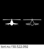 Combat helicopter attack military concept view front set icon white color vector illustration image simple solid fill outline contour line thin flat style. Combat helicopter attack military concept view front set icon white color vector illustration image solid fill outline contour line thin flat style. Стоковая иллюстрация, агентство Ingram Publishing / Фотобанк Лори