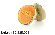 Juicy honeydew melon on a white background. Стоковое фото, агентство Ingram Publishing / Фотобанк Лори
