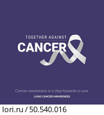 Empower Hope with Vector Background. Lung Cancer. Стоковая иллюстрация, агентство Ingram Publishing / Фотобанк Лори