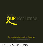 Conquering Together Bladder Cancer Awareness Design Template. Стоковая иллюстрация, агентство Ingram Publishing / Фотобанк Лори