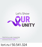 Join the Creative Fight. Testicular Health Awareness. Стоковая иллюстрация, агентство Ingram Publishing / Фотобанк Лори