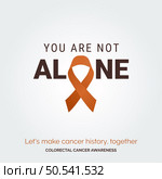 Designing a Cure Vector Background Colorectal Cancer Awareness Campaign. Стоковая иллюстрация, агентство Ingram Publishing / Фотобанк Лори
