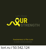 Join Forces. Save Lives Bladder Cancer Awareness Design. Стоковая иллюстрация, агентство Ingram Publishing / Фотобанк Лори