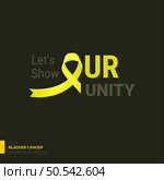 Warriors Unite Bladder Cancer Awareness Design Template. Стоковая иллюстрация, агентство Ingram Publishing / Фотобанк Лори
