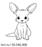 Kangaroo   Coloring book for children. Vector illustration. Стоковая иллюстрация, агентство Ingram Publishing / Фотобанк Лори
