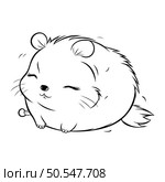 Cute hamster isolated on white background. Vector illustration for your design. Стоковая иллюстрация, агентство Ingram Publishing / Фотобанк Лори