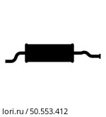 Exhaust pipe car muffler silencer icon black color vector illustration image flat style simple. Exhaust pipe car muffler silencer icon black color vector illustration image flat style. Стоковая иллюстрация, агентство Ingram Publishing / Фотобанк Лори