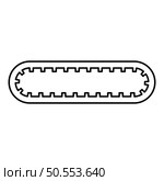 Strap for engine toothed belt for gear cambelt timing gas distribution mechanism contour outline line icon black color vector illustration image thin flat style simple. Strap for engine toothed belt for gear cambelt timing gas distribution mechanism contour outline line icon black color vector illustration image thin flat style. Стоковая иллюстрация, агентство Ingram Publishing / Фотобанк Лори