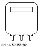 Electric meter home electricity power counts energy measuring consumption equipment contour outline line icon black color vector illustration image thin flat style simple. Electric meter home electricity power counts energy measuring consumption equipment contour outline line icon black color vector illustration image thin flat style. Стоковая иллюстрация, агентство Ingram Publishing / Фотобанк Лори