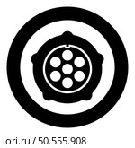 Grate for meat grinder plate mincer device for growing shallow of meat lattice with nut screw female screw pawl stop latch holder icon in circle round black color vector illustration image solid outline style simple. Grate for meat grinder plate mincer device for growing shallow of meat lattice with nut screw female screw pawl stop latch holder icon in circle round black color vector illustration image solid outline style. Стоковая иллюстрация, агентство Ingram Publishing / Фотобанк Лори