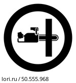 Chainsaw sawing board woodchopper concept lumberjack arborist cutting deforestation prunes sprinking icon in circle round black color vector illustration image solid outline style simple. Chainsaw sawing board woodchopper concept lumberjack arborist cutting deforestation prunes sprinking icon in circle round black color vector illustration image solid outline style. Стоковая иллюстрация, агентство Ingram Publishing / Фотобанк Лори