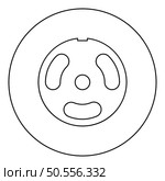 Grate for meat grinder plate mincer device for growing shallow of meat lattice sieve icon in circle round black color vector illustration image outline contour line thin style simple. Grate for meat grinder plate mincer device for growing shallow of meat lattice sieve icon in circle round black color vector illustration image outline contour line thin style. Стоковая иллюстрация, агентство Ingram Publishing / Фотобанк Лори