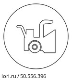 Snowblower snow clear machine snowplow truck plough clearing vehicle equipped seasons transport winter highway service equipment clean icon in circle round black color vector illustration image outline contour line thin style simple. Snowblower snow clear machine snowplow truck plough clearing vehicle equipped seasons transport winter highway service equipment clean icon in circle round black color vector illustration image outline contour line thin style. Стоковая иллюстрация, агентство Ingram Publishing / Фотобанк Лори