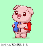little pig cartoon character. Стоковая иллюстрация, агентство Ingram Publishing / Фотобанк Лори