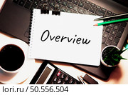 Overview Brief Summary Description Conclusion Concept word written on white paper. Стоковое фото, агентство Ingram Publishing / Фотобанк Лори