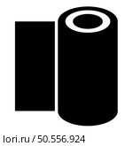 Roll paper towel disposable wrap wallpaper fabric tissue office equipment icon black color vector illustration image flat style simple. Roll paper towel disposable wrap wallpaper fabric tissue office equipment icon black color vector illustration image flat style. Стоковая иллюстрация, агентство Ingram Publishing / Фотобанк Лори
