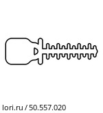 Bush cutter trimmer for bushes mowing hedge garden work concept contour outline line icon black color vector illustration image thin flat style simple. Bush cutter trimmer for bushes mowing hedge garden work concept contour outline line icon black color vector illustration image thin flat style. Стоковая иллюстрация, агентство Ingram Publishing / Фотобанк Лори