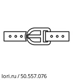 Pants belt leather strapping with buckle trouser contour outline line icon black color vector illustration image thin flat style simple. Pants belt leather strapping with buckle trouser contour outline line icon black color vector illustration image thin flat style. Стоковая иллюстрация, агентство Ingram Publishing / Фотобанк Лори