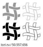 Textile fabric linen texture weaved set icon grey black color vector illustration image simple solid fill outline contour line thin flat style. Textile fabric linen texture weaved set icon grey black color vector illustration image solid fill outline contour line thin flat style. Стоковая иллюстрация, агентство Ingram Publishing / Фотобанк Лори