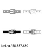 Pants belt leather strapping with buckle trouser set icon grey black color vector illustration image simple solid fill outline contour line thin flat style. Pants belt leather strapping with buckle trouser set icon grey black color vector illustration image solid fill outline contour line thin flat style. Стоковая иллюстрация, агентство Ingram Publishing / Фотобанк Лори