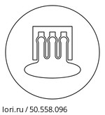 Hydro dam hydroelectric water power station hydropower energy technology plant powerhouse icon in circle round black color vector illustration image outline contour line thin style simple. Hydro dam hydroelectric water power station hydropower energy technology plant powerhouse icon in circle round black color vector illustration image outline contour line thin style. Стоковая иллюстрация, агентство Ingram Publishing / Фотобанк Лори