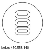 Set towels stack of folded bath napkins icon in circle round black color vector illustration image outline contour line thin style simple. Set towels stack of folded bath napkins icon in circle round black color vector illustration image outline contour line thin style. Стоковая иллюстрация, агентство Ingram Publishing / Фотобанк Лори