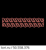 Neon reinforcement rebar red color vector illustration image flat style light. Neon rebar reinforcement red color vector illustration image flat style. Стоковая иллюстрация, агентство Ingram Publishing / Фотобанк Лори