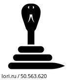 Cobra twisted icon black color vector illustration image flat style simple. Cobra twisted icon black color vector illustration image flat style. Стоковая иллюстрация, агентство Ingram Publishing / Фотобанк Лори