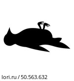Dead bird danger concept icon black color vector illustration image flat style simple. Dead bird danger concept icon black color vector illustration image flat style. Стоковая иллюстрация, агентство Ingram Publishing / Фотобанк Лори