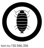 Roly poly woodlouse porcellio scaber woodruff icon in circle round black color vector illustration image solid outline style simple. Roly poly woodlouse porcellio scaber woodruff icon in circle round black color vector illustration image solid outline style. Стоковая иллюстрация, агентство Ingram Publishing / Фотобанк Лори