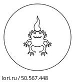 Axolotl ambystoma mexicanum front view icon in circle round black color vector illustration image outline contour line thin style simple. Axolotl ambystoma mexicanum front view icon in circle round black color vector illustration image outline contour line thin style. Стоковая иллюстрация, агентство Ingram Publishing / Фотобанк Лори