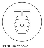 Beehive bee hive apiculture concept icon in circle round black color vector illustration image outline contour line thin style simple. Beehive bee hive apiculture concept icon in circle round black color vector illustration image outline contour line thin style. Стоковая иллюстрация, агентство Ingram Publishing / Фотобанк Лори