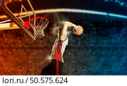 Basketball,Player,Players,In,Action,On,Arena,Background.,Matte,Image. Стоковое фото, агентство Ingram Publishing / Фотобанк Лори