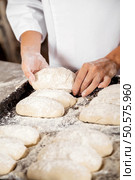 Midsection Of Woman Keeping Bread Dough In Baking Tray. Стоковое фото, агентство Ingram Publishing / Фотобанк Лори