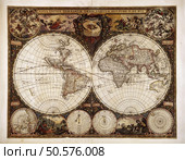 Old dingy chart, compass and shells. Стоковое фото, агентство Ingram Publishing / Фотобанк Лори
