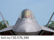 Detail of 5th generation fighter jet with stealth technology. Стоковое фото, агентство Ingram Publishing / Фотобанк Лори