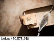 LOVE Happy Valentines day card. Стоковое фото, агентство Ingram Publishing / Фотобанк Лори