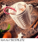 Hot chocolate with marshmallows. Стоковое фото, агентство Ingram Publishing / Фотобанк Лори