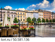 Krakow - Poland’s historic center, a city with ancient architecture. Стоковое фото, агентство Ingram Publishing / Фотобанк Лори