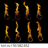 Collection of high resolution fireballs on black background. Стоковое фото, агентство Ingram Publishing / Фотобанк Лори