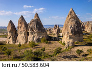 bizarre rock formations of Cappadocia, Turkey. Стоковое фото, агентство Ingram Publishing / Фотобанк Лори