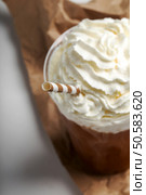 Delicious frappe coffee on the table. Стоковое фото, агентство Ingram Publishing / Фотобанк Лори