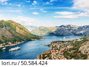 Scenic view of Kotor and mediterranean sea. Стоковое фото, агентство Ingram Publishing / Фотобанк Лори