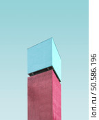 minimal architecture photography with gradient sky. Стоковое фото, агентство Ingram Publishing / Фотобанк Лори