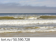 Crashing Waves on a LIghthouse Beach on the Oregon Coast near Coos Bay. Стоковое фото, агентство Ingram Publishing / Фотобанк Лори