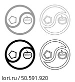 Sacred chao chaos discordianism discordia symbol parody of religion set icon grey black color vector illustration image simple solid fill outline contour line thin flat style. Sacred chao Cau chaos discordianism discordia symbol parody of religion set icon grey black color vector illustration image solid fill outline contour line thin flat style. Стоковая иллюстрация, агентство Ingram Publishing / Фотобанк Лори