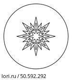 Star Bethlehem Christmas icon in circle round black color vector illustration image outline contour line thin style simple. Star Bethlehem Christmas icon in circle round black color vector illustration image outline contour line thin style. Стоковая иллюстрация, агентство Ingram Publishing / Фотобанк Лори