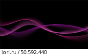 dark background with abstract flowing purple waves formed by fine textured lines, creating a dynamic artistic motion perfect for modern design, wallpapers. Стоковая иллюстрация, агентство Ingram Publishing / Фотобанк Лори